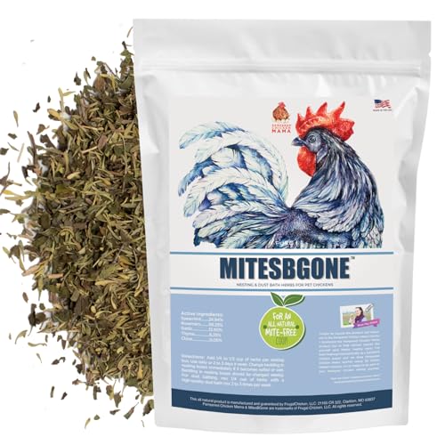Pampered Chicken Mama Backyard Chicken Nesting Herbs 16 oz (1 lb) - MitesBGone All-Natural Backyard Chicken Feed & Supplies to Protect Against Pests Bugs Insects & Vermin - Nesting Blend for Hens