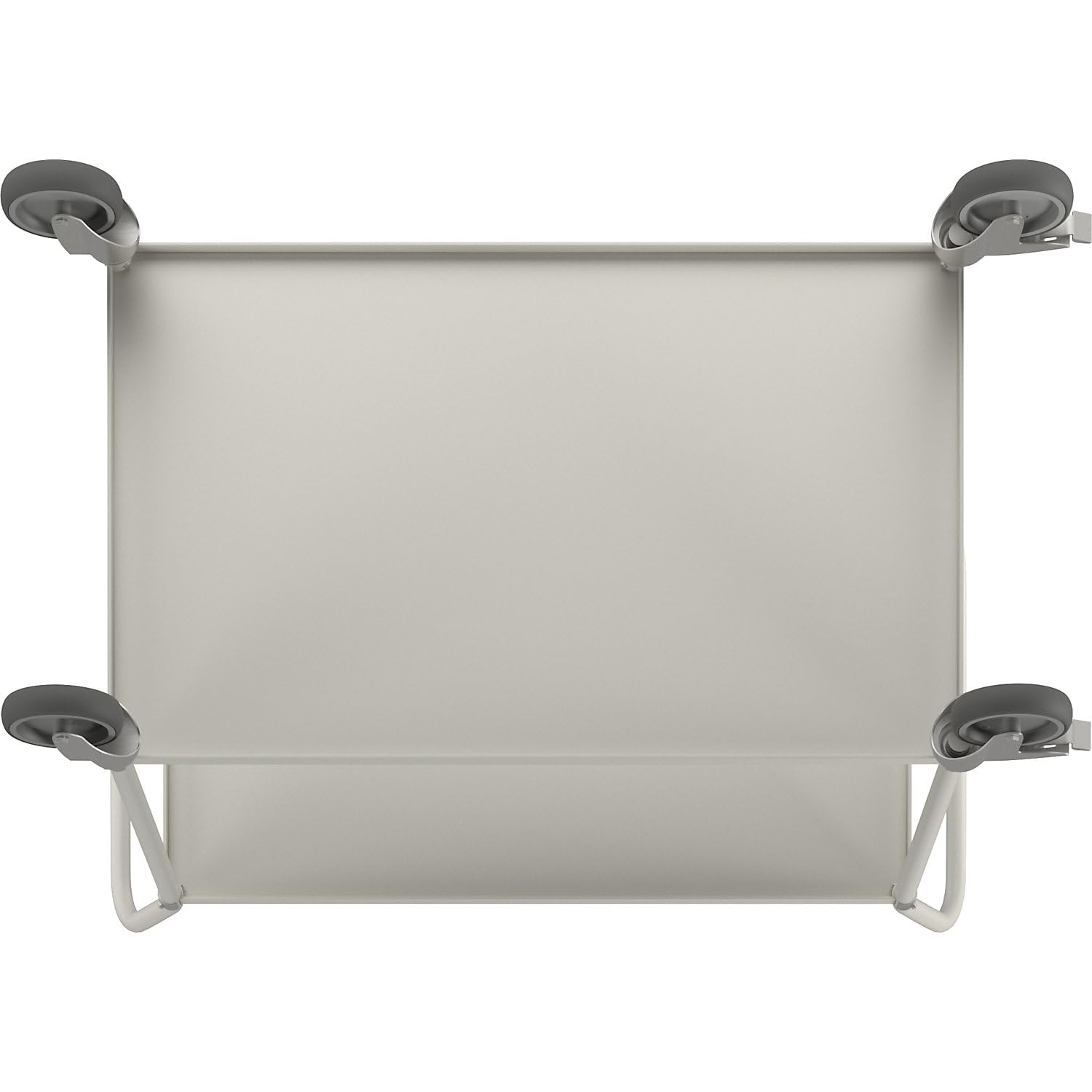 leichter Carrellino | vassoio carrello con 2 ripiani in metallo grande 125 mm girevole gest ell ruote