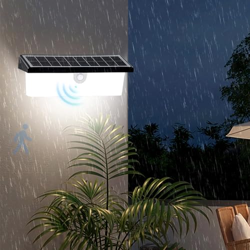 Applique murale solaire LED blanche IP65 étanche pour illuminer vos soirées sur le balcon