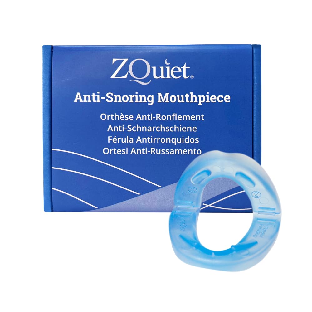 Soporte antironquidos (avanzado de 6 mm) ZQuiet, sin ajuste necesario, fácil de usar, canalón nocturno - SomniShop Set