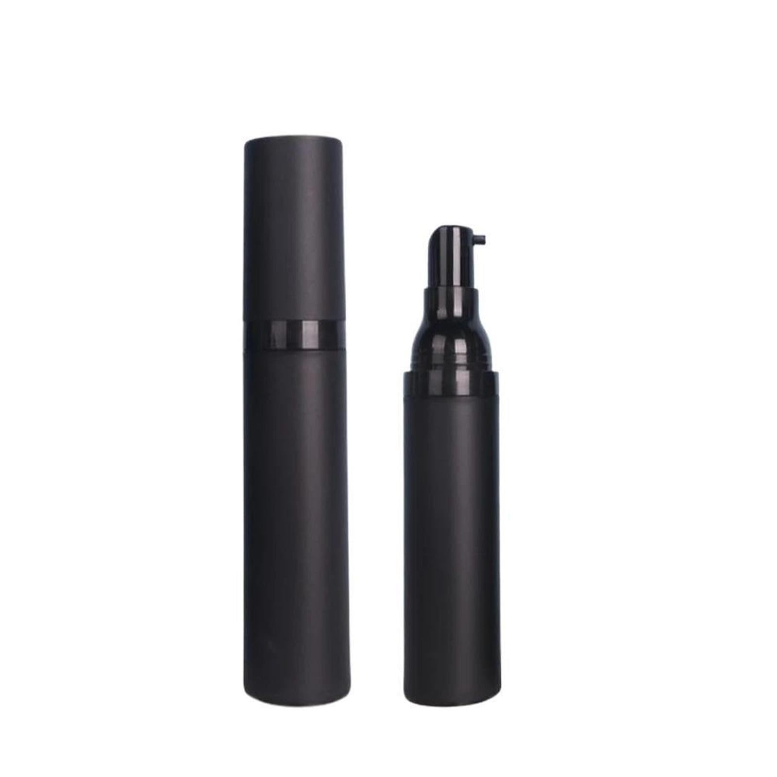 Lot de 10 flacons à pompe sans air Noir