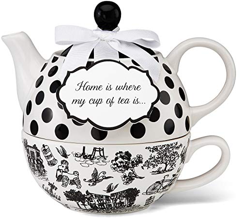 Pavilion Gift You and Me Tea for One Teapot Set by Jessie Steele