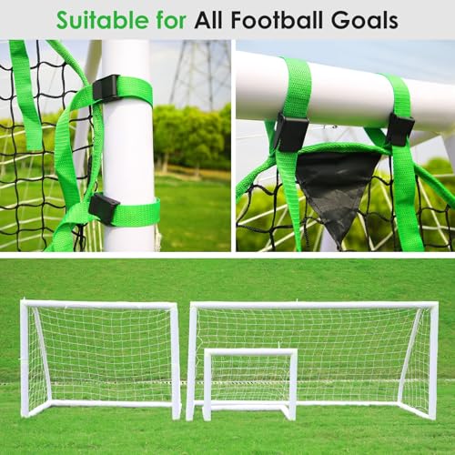 ORIENTOOLS 2 Pack Foldable Football Goal Target Training Equipment, Target Goal Set of 2, Target Net for Improving Shooting, Top Bins Target, Top Corner, Easy to Attach and Carry,Fold up to 15 cm - Image 9