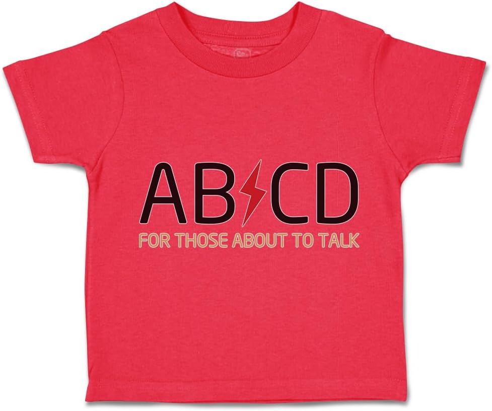 Toddler T-Shirt Ab Cd ABCD Rock & Roll Funny Humor Coolest Little 1 Clothes