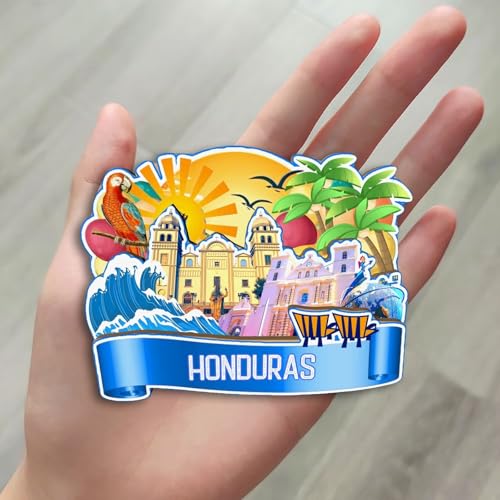 Imán Decorativo Redondo Roatan Honduras 3-4 pulgadas miniatura 4