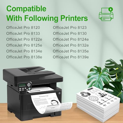 Image of 923 Ink Cartridges Replacement for HP Pro 8135e Without Chip