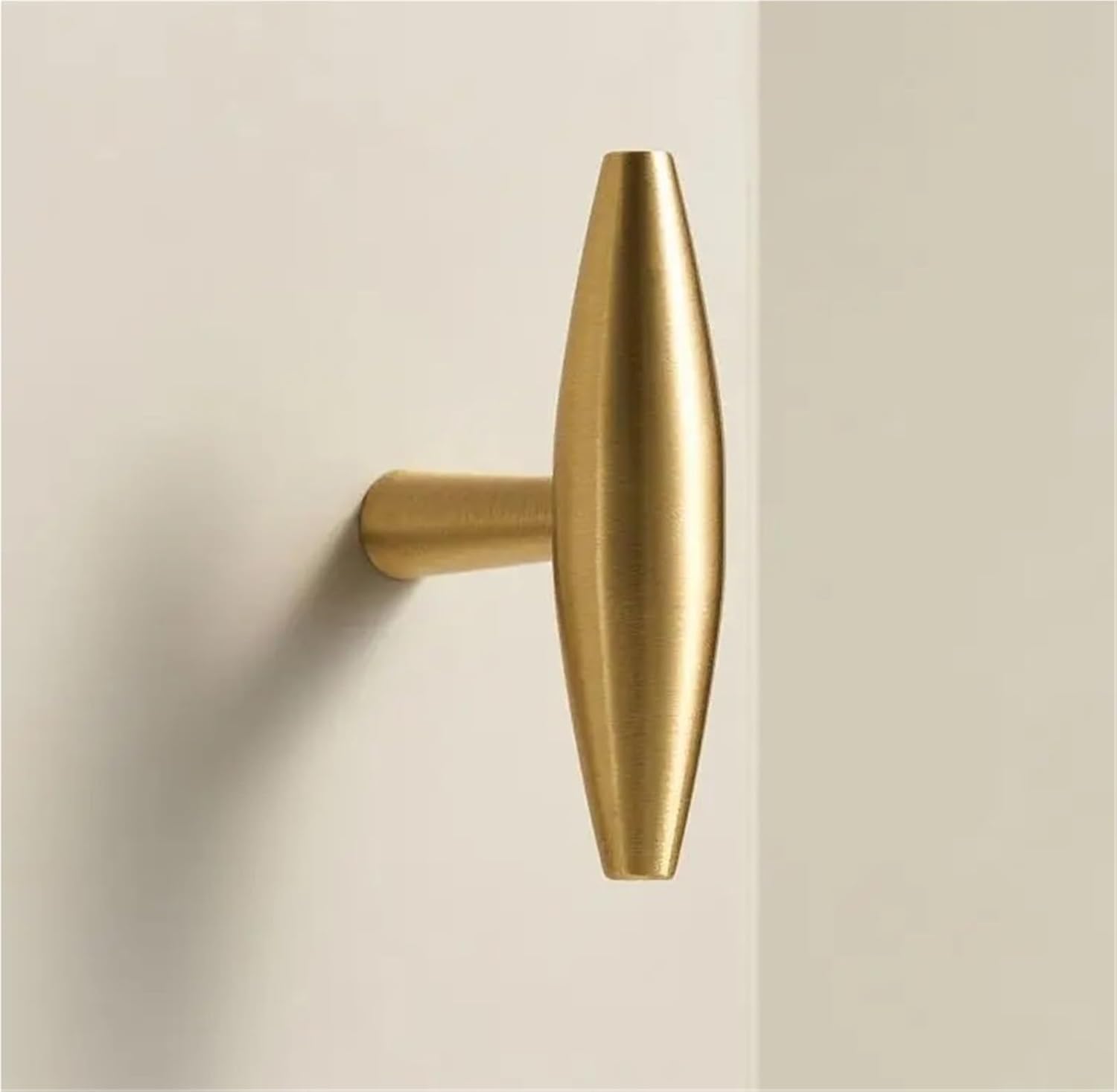 Solid Brass T-bar Cabinets Doors Drawers Furniture Pastoral Gold Handle 1Pcs(CH093-BB-T)