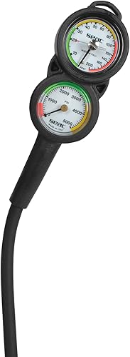 SEAC Consola 2 Spg y medidor de profundidad, negrorojo, talla única (0600011005000A)