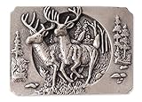 silber antik Unbekannt Hochwertige Gürtelschnalle-Gürtelschliesse Buckle Landhaus-Trachtenstil mit Jagd-Motiv Farbe: silber