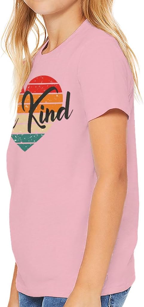 Be Kind Retro Kids' T-Shirt - Girl Present - Kind Print Clothing