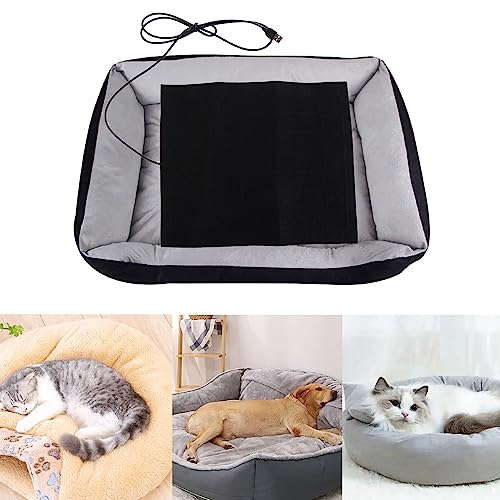 Vctitil 1 USB Pet Heating Pad 5V Winter Heating Pad 3 Speed Temperature Control Seat Mat Dog Cat Sleeping Heater Carpet