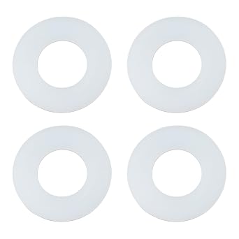 Flush Valve Silicone Gasket Compatible with Caroma M5,Fit for Geberit M5 Series Flush Valves,Clear Toilet Flush Valve Seal Replacement Parts 4-Pack