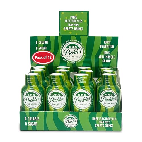 OMG Pickles Dill Pickle Juice Shots for Cramps, Hydration & Sport Recovery - Sports Drink Shots -...