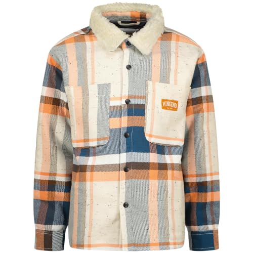 Chemise garçon Vingino Lee bleu foncé en jean stretch et résistant