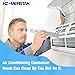 HZ-MONSTAR 7 Pcs Air Conditioner Fin Cleaner Set, 5 Different Ac Fin Comb Condenser Fin Straightener, 2 Different Brush Condenser, AC Coil Cleaner Fin Cleaner Evaporator Radiator Repair Clean Tool