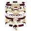 Burgundy/White