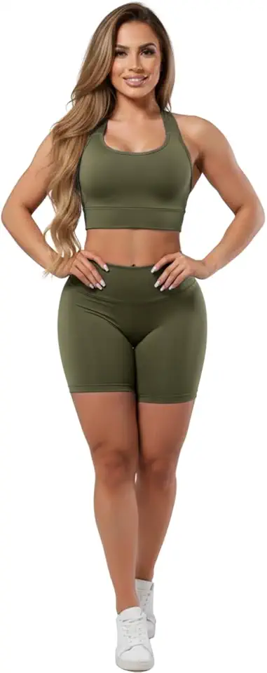 Conjunto Fitness Feminino Top Short Roupas de Academia Ginástica