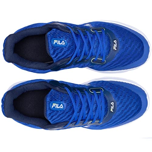 Tenis Fila Athlon, Infantil, Azul/Marinho/Limao, 36