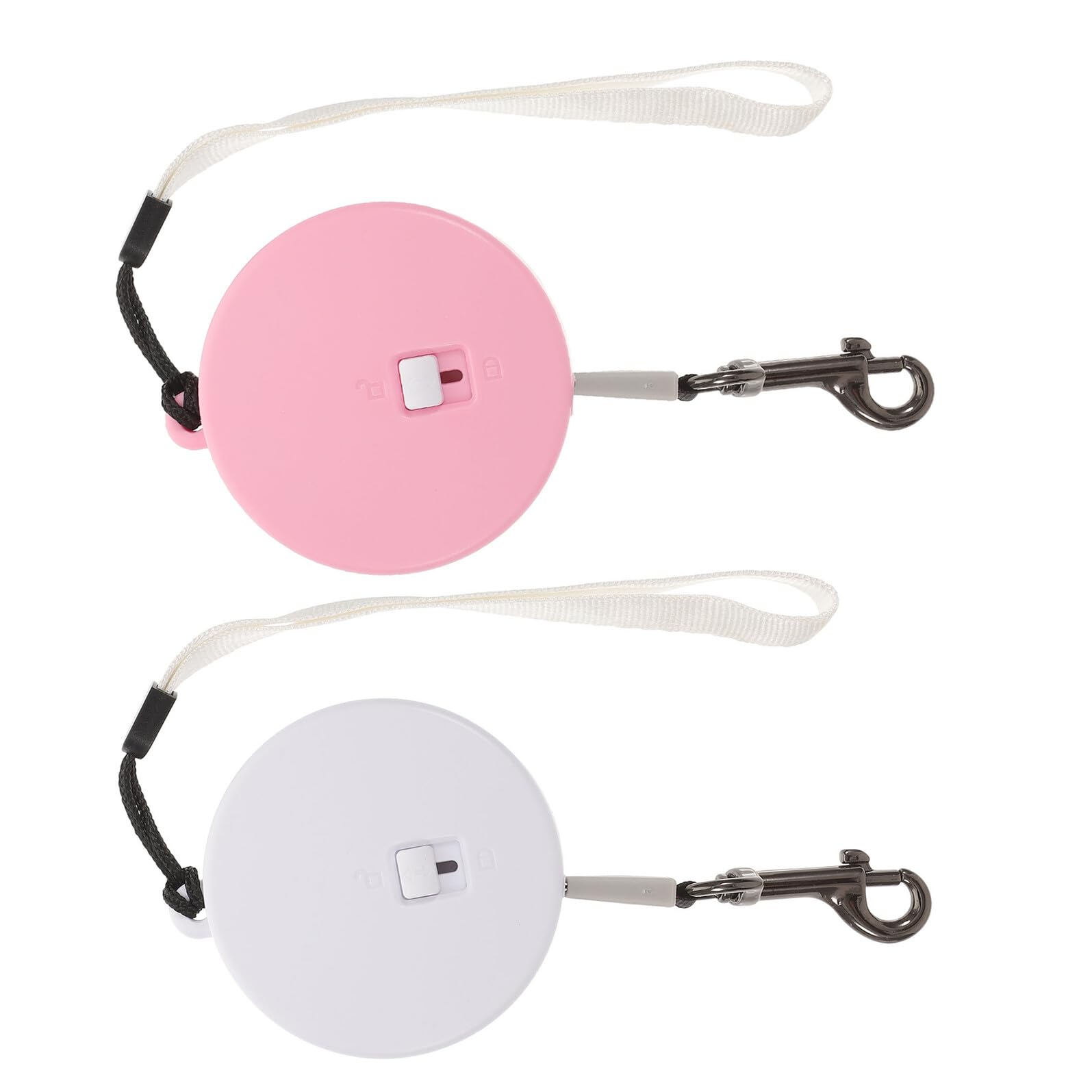 Guinzaglio Retrattile Automatico per Animali in Plastica e Nailon con Cinturino da Polso 2 Unitá per Gatti e Conigli Passeggiate in Parchi Affollati