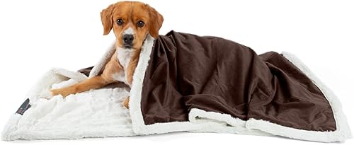 Miniatura 8 de Manta o juguete para mascotas de microfibra Ilan de alta calidad, autocalentable, de piel sintética marea de alberca,Marrón
