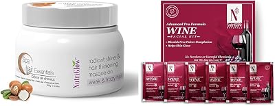 Spa Cream, 300gNATURAL'S Advanced Pro Formula Wine Facial Cleanup Kit With Goodness Of Red Grape Extracts, Blemish Free, All Type of Skin Solution for men & women, 60 GM