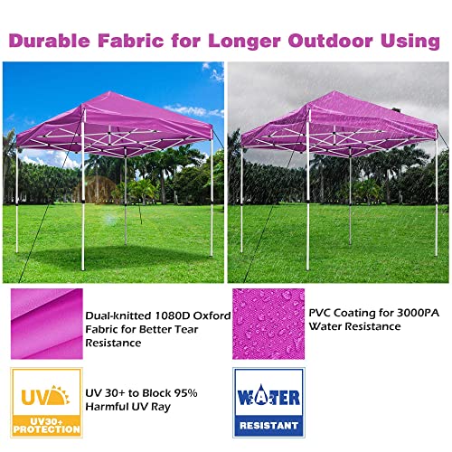 Yescom 10X10 Ft Pop Up Canopy Tent With 4 Sidewalls Kit Window Party Camping #TOP6