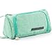 EASTHILL Medium Capacity Pencil Pen Case Bag Pouch Holder Multi-Slot School Supplies for Middle High School Office College Girl Adult Simple Storage Mint Green