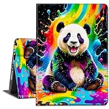 TSNJTBDL Case for iPad 10.2 Inch 2021/2020/2019, for iPad 9th/8th/7th Generation Case - PU Leather Auto Sleep/Wake, Slim Lightweight Tablet Protective Cover – Colorful Panda Splash