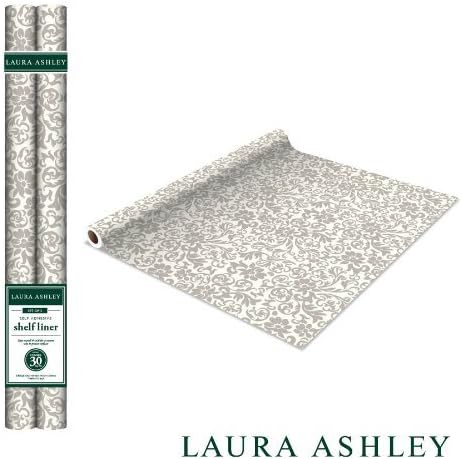 Laura Ashley Self Adhesive Shelf liner - 2 pack - Beige on Ivory - Style# LA-99809