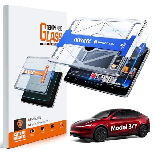 Image of LFOTPP HD Clear Screen Protector (15.4 Inch) for 2024-2026 Tesla Model 3 Highland & 2025-2026 Model Y Juniper, Fit Standard 15.4 inch, Not fit Refreshed 16 inch Screen