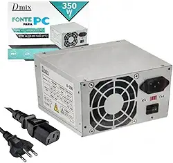Fonte de Alimentação 350w ATX Bivolt para PC Computador Dmix Dex A-350