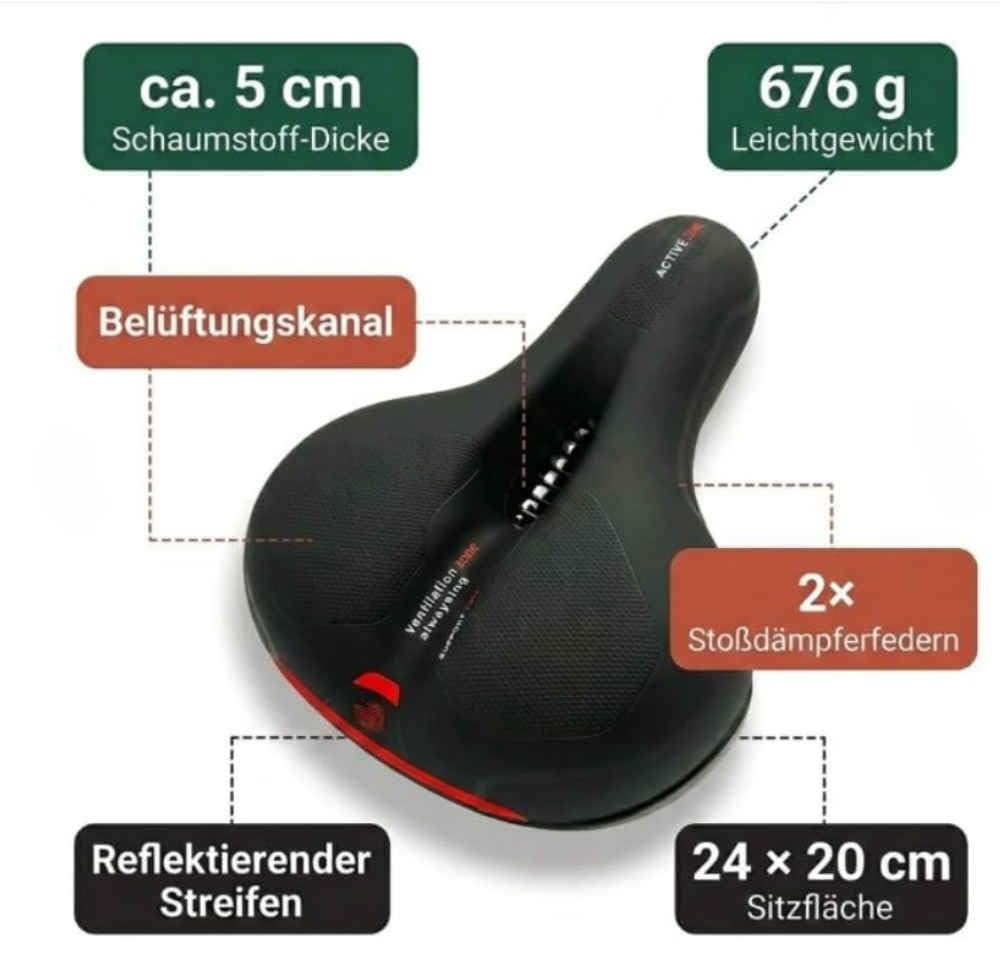 Sella per Bici per Trek Madone (H2) 2.3 2013 | Comoda Imbottitura In Memory Foam Sedile Largo Ergonomico Foro Ventilazione Ammortizzatore Accessori Ricambio