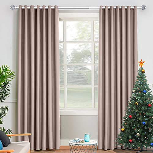 Usfook 1 Inch Curtain Rods For Windows, 72 To 144 Inches (6-12 Ft) Telescoping Single Drapery Rod Set With Translucent Finials Embedded With Silver Foil, Silver #TOP3