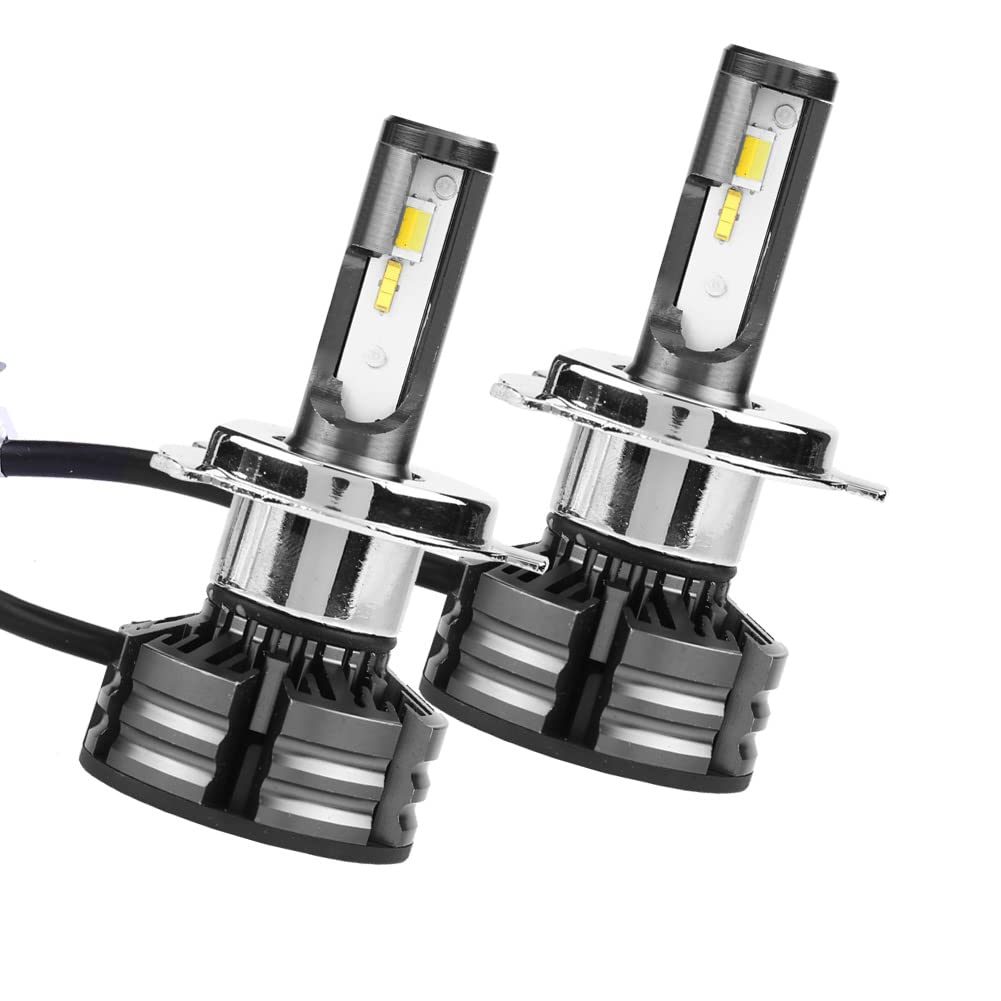 Coche LED H4 Kit de faros delanteros Luz intermitente Bombillas de faros superbrillantes 3000K 4300K ​​6000K