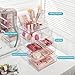 Vtopmart 5 Tier Clear Makeup Organizer with Drawer, Cosmetic Storage for Dresser Countertop and Bathroom Vanity, Beauty Holder for Lipstick Brush Skincare