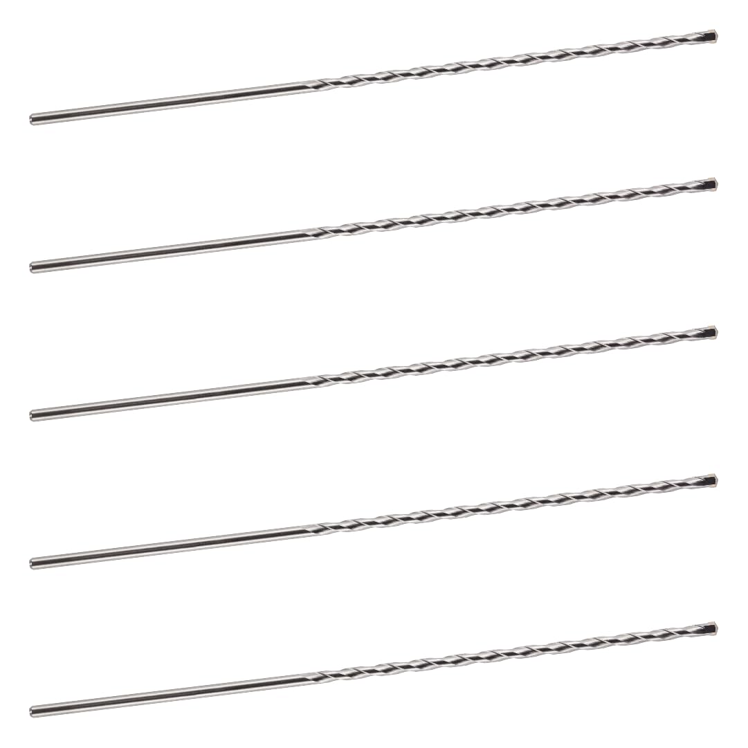 6.5mm x 400mm TCT Tipped Masonry Drill Bits (Pack Of 5) For Concrete Brick Porcelain Ceramic Tile Plastic Wood