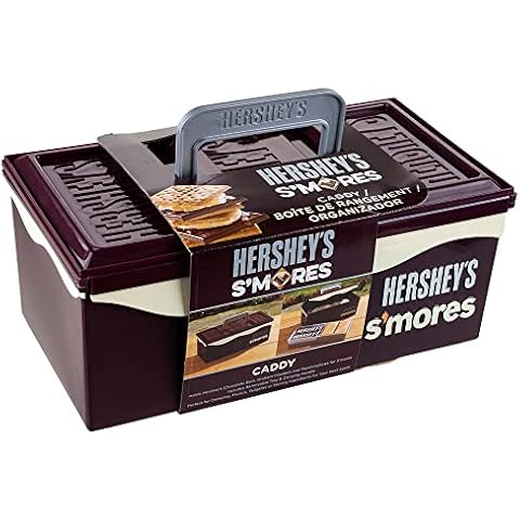Hershey's S'mores Caddy Tray Organizer, FOOD ITEMS NOT INCLUDED, Store All Essentials for Making S'mores On The Go for Picnics, Tailgating, Removable Tray & Carrying Handle by Mr. Bar-B-Q #00262HSY Cover