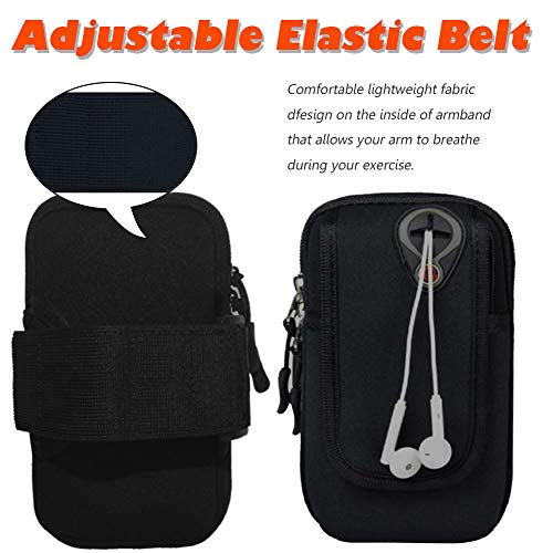 Movoyee Armband For Phone Running Armband,Cell Phone Holder Case For Iphone 11 12 13 Pro Max Xs X Xr 8 7 6 Plus Se/Samsung Galaxy/Key,Waterproof Black Arm Band Fit Sport/Exercise/Workout Pouch Sleeve #TOP3