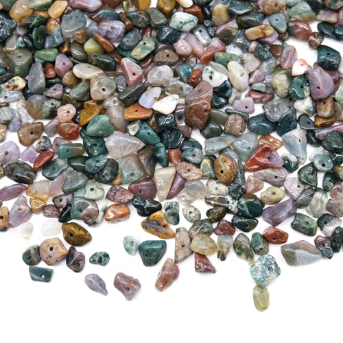 300 perlas de piedras preciosas con agujero irregulares para enhebrar en joyería, pendientes, anillos y accesorios