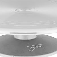 Vista 7 de Ateco 608 REVOLVING Cake Decorating soporte, 11" Ronda, apto para uso alimentario de plástico Base & parte superior, #613 - base de aluminio, 12