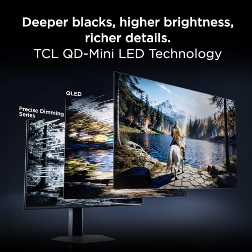 Image of TCL 27 inch P3A Series QD-Mini LED QHD HDR Gaming Monitor (27P3A, 2026 Model) Halo Control System, LD1196 Precise Dimming Series, HDR1200 Brightness, 260Hz Refresh Rate, 1ms, AMD FreeSync Premium