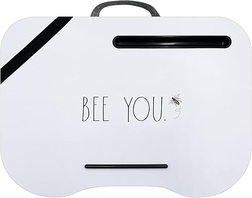 Miniatura 8 de Rae Dunn Escritorio de regazo  Escritorio de regazo para laptop  Mesa de trabajo portátil con cojín para cama, sofá, coche  Uso para escribir, leer,