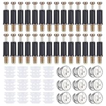 Cam Lock Nuts and Cams Screws, 20 Sets Cam Locks for Furniture M6 X 35mm 3-in-1 Eccentric Hardware Wheels Cams Connector Bolt Fittings Fasteners Hardware Parts