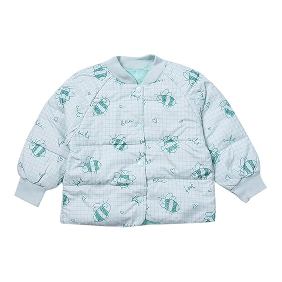 Hopscotch Baby Boys Polycotton Long Sleeves All Over Printed Jackets in Green Color