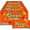 REESE'S PIECES Peanut Butter in a Crunchy Shell, Candy Bags, 1.53 oz (18 Count)