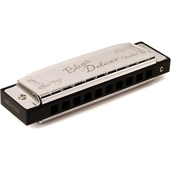 Fender Blues deluxe harmonica C - harp | The best blues harmonica for beginners, includes protective case, classic sound, rob