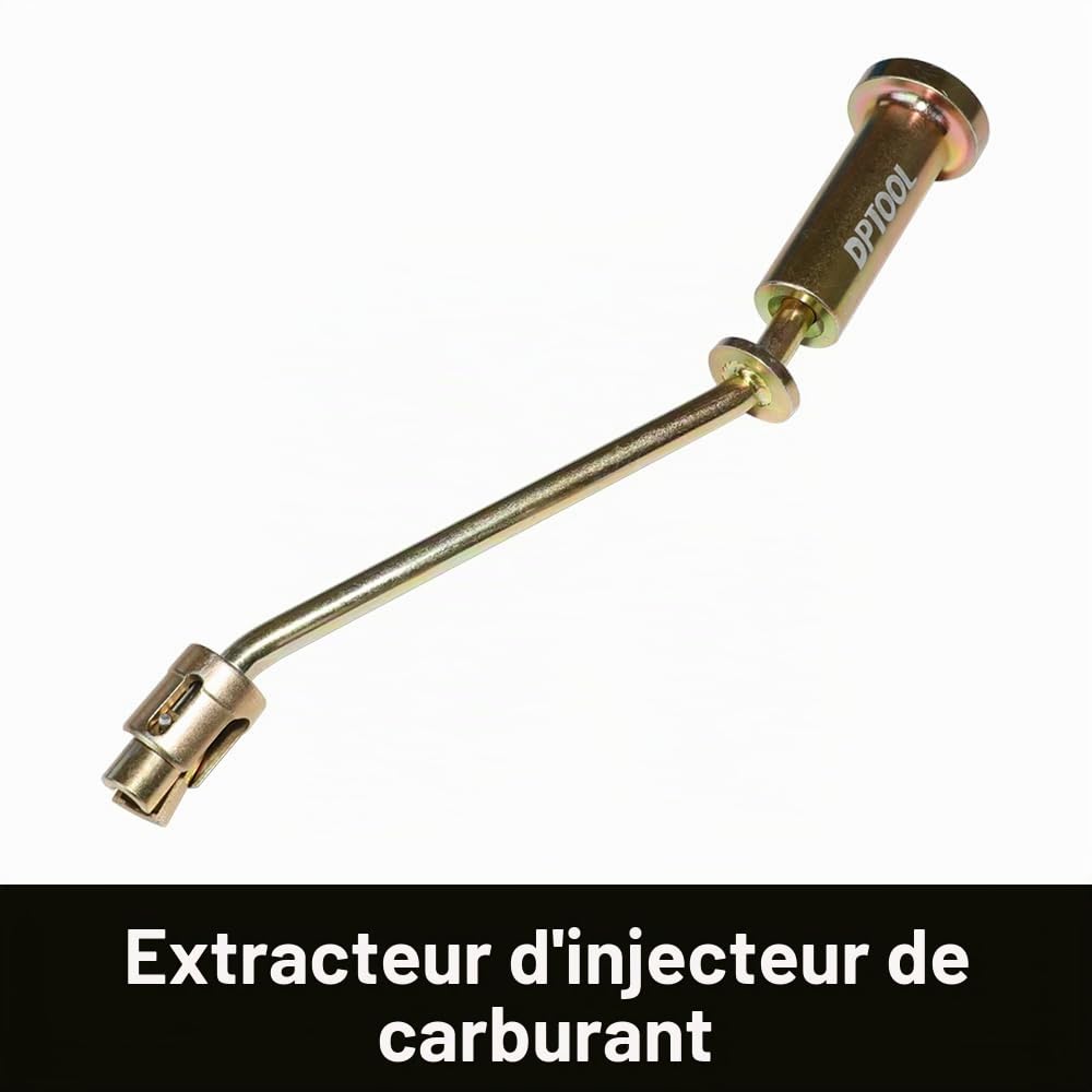 DPTOOL Extracteur d'injecteur, Carburant et outil d'installation de joint d'injecteur compatible avec les moteurs à essence Land Rover Jaguar 3.0L 5.0L Remplacent 310-197 310-198 310-199