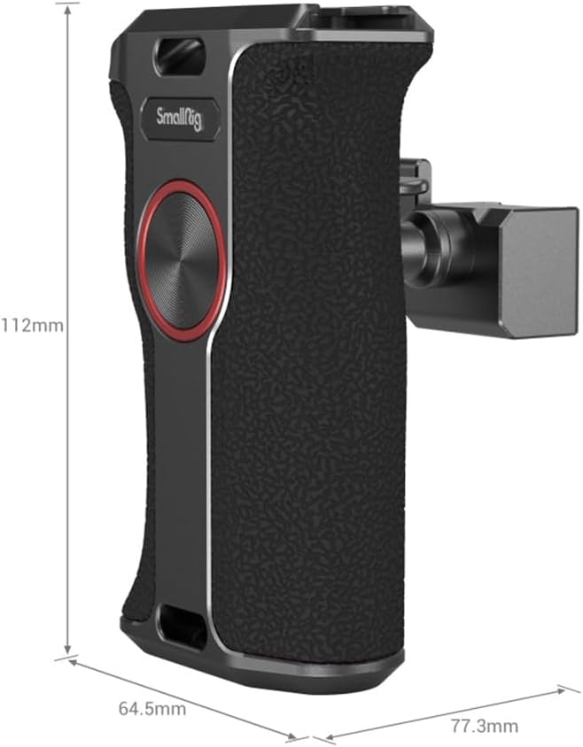 SmallRig Push-Button Rotating NATO Handle, Quick Release Handgrip for DLSR Camera Cage Kit, w/Built-in NATO Rail, Left Side - 3260 - Image 3