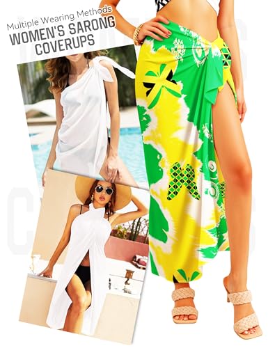 Sarong Wraps Beach Pareos Sarong Swimsuit Coverup Bathing Suit Cover Up Swimwear Wrap Skirt Bikini Cover Ups3