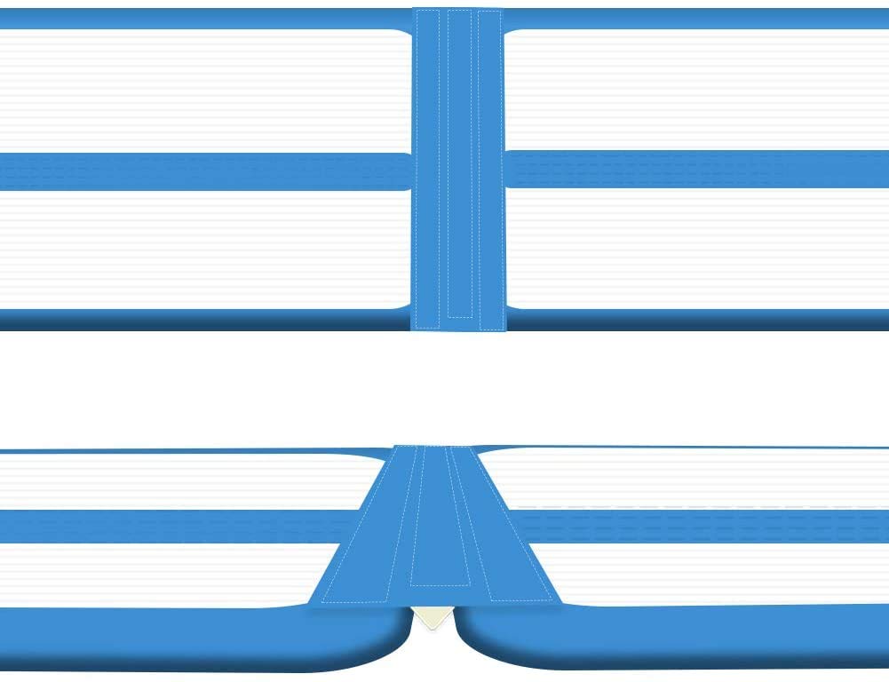 HEYLIFE Tapis de gymnastique gonflable avec pompe à air électrique 3 m 4 m 4,9 m 6,1 m 7 m 9,1 m